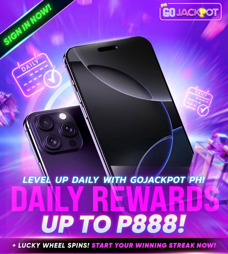 LEVEL UP WITH GOJACKPOT PH DAILY REWARDS!